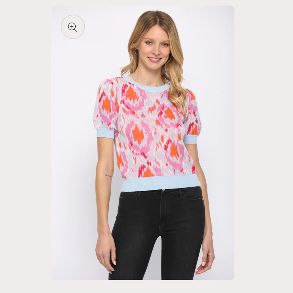 Fate peacock Pink and Orange Sweater Vibrant Watercolor Design